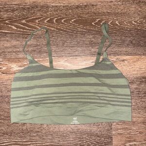 Aerie Green Striped Women's Bralette